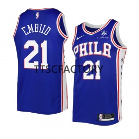 Herren NBA Philadelphia 76ers Trikot Joel Embiid 21 Nike 2022-2023 Icon Edition Royal Swingman